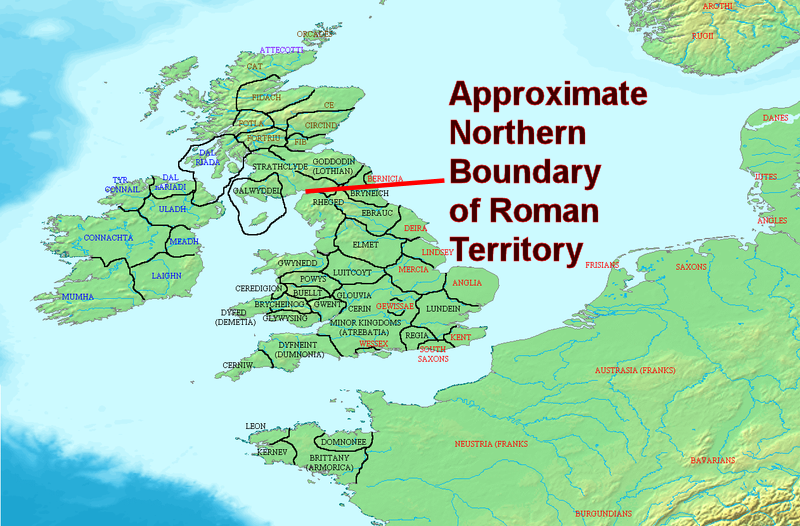 Kingdoms of Britain in 476